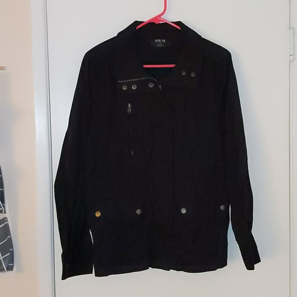 Collared Black Jacket